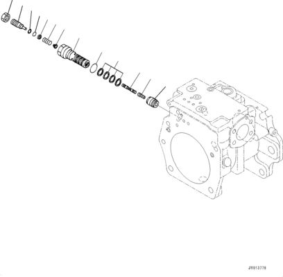 708-1H-00260 708-1H-01260 For Komatsu Bulldozer  D375A-6 D375A-6R  Hydraulic Main Pump  Original WORK EQUIPMENT PUMP
