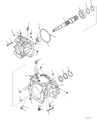 708-1H-00260 708-1H-01260 For Komatsu Bulldozer  D375A-6 D375A-6R  Hydraulic Main Pump  Original WORK EQUIPMENT PUMP