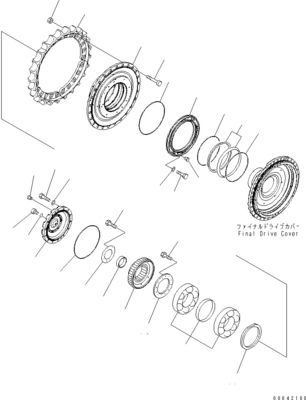 17M-27-00330 17M-27-00311 For Komatsu Bulldozer D275AX-5EO Travel Assembly Final Drive Travel Motor Original Aftermarket