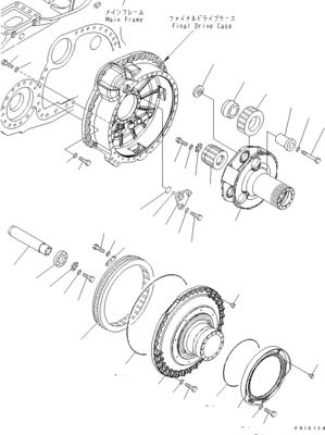 17M-27-00330 17M-27-00311 For Komatsu Bulldozer D275AX-5EO Travel Assembly Final Drive Travel Motor Original Aftermarket