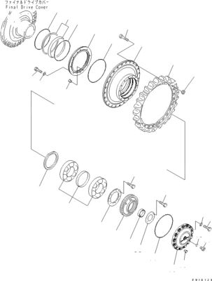 17M-27-00330 17M-27-00311 For Komatsu Bulldozer D275AX-5EO Travel Assembly Final Drive Travel Motor Original Aftermarket