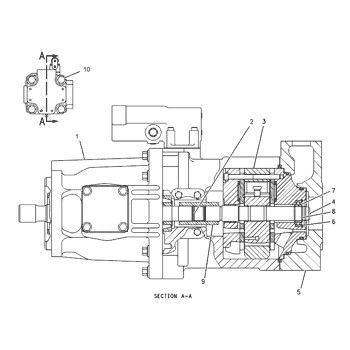 1200140 CA1200140 120-0140 For CAT 928G 928H 928HZ IT28G Wheel Loader Hydraulic Main Pump Piston Pump PUMP ASSY PUMP GP-PISTON  Aftermarket High quality Original