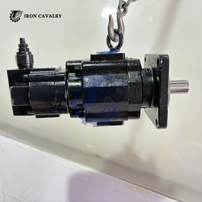 JHP20800010 SEM650 Loader Double Pump High Performance Durable Hydraulic Gear Pump Assembly Reliable for Heavy Duty Wheel Loader Hydraulic Power Outpu