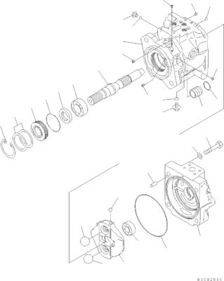 708-1S-00970 708-1S-01970 708-1S-04440 Komatsu WA380 WA430 WA450 WA470 WA480-6 유압 FUN 펌프 원본