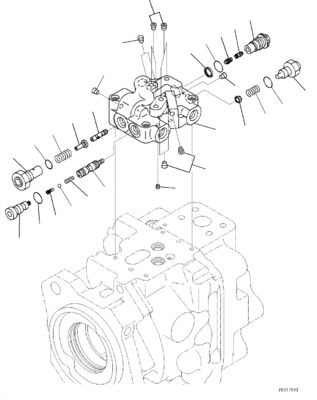 708-1W-00730 708-1W-00731 708-1W-00950 Komatsu WA500-6 유압 펌프 스티어링 펌프 용 원래 고품질