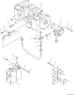 708-2L-00960 708-2L-00961 708-2L-05420 Komatsu WA700-3 유압 펌프 로더 펌프 원래 고품질
