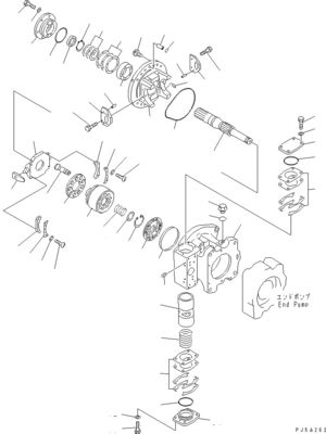 708-2L-00960 708-2L-00961 708-2L-05420 Komatsu WA700-3 유압 펌프 로더 펌프 원래 고품질