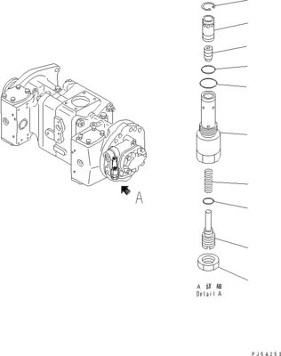 708-2L-00960 708-2L-00961 708-2L-05420 Komatsu WA700-3 유압 펌프 로더 펌프 원래 고품질