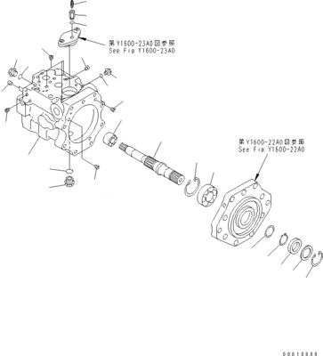 708-1W-00600 708-1S-00910 R7081S00910 R7081W00600 코마쓰 D475A-5 볼도저 수압 팬 펌프