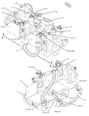 CAT CS-533D CS-583E CS-663E CS-573E CP-533D A4VG56 수압 주력 펌프 GP-피스턴 펌프 (프로펠, AXLE)