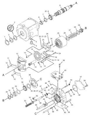 299-5790 20R3400 CAT 트랙 D7R II D7R XR HPR135 펌프 GP-PISTON IMPLEMENT 스티어링 수압 주력 펌프 후판