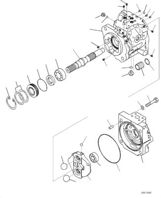 708-1W-00883 708-1W-00882 708-1W-00881 Komatsu WA430-6 유압 펌프 메인 펌프 로더 펌프 애프터마켓 원본