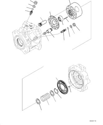 708-1W-00883 708-1W-00882 708-1W-00881 Komatsu WA430-6 유압 펌프 메인 펌프 로더 펌프 애프터마켓 원본