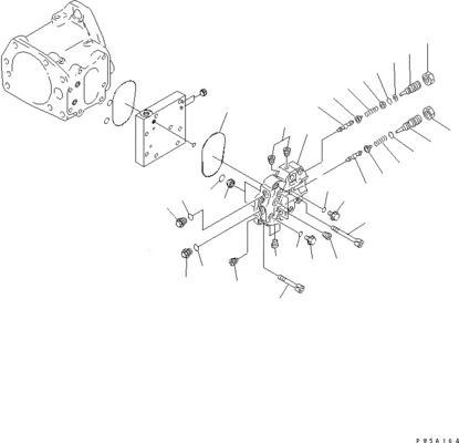 708-1L-00300 R7081L00300 708-1L-01310 708-1L-04010 Komatsu 불도저 D275AX-5 유압 작업 장비 펌프 원본