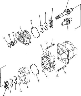 705-52-40100 705-52-40001 705-32-37740 Komatsu 불도저 D375-5 유압 메인 펌프 원래 작업 장비 펌프