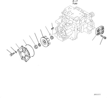 708-1H-00260 708-1H-01260 Komatsu 불도저 D375A-6 D375A-6R 유압 메인 펌프 원래 작업 장비 펌프