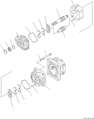 705-52-30A00 705-14-32731 코마쓰 볼도저 D155A-6 D155AX-6 수압 펌프