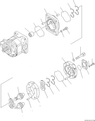 705-52-30A00 705-14-32731 코마쓰 볼도저 D155A-6 D155AX-6 수압 펌프