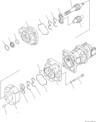 705-14-41010 705-14-41040 코마쓰 볼도저 D155AX-5 WA450 470-1 수압 펌프