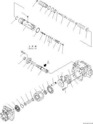 708-1H-00250 708-1H-00251 코마쓰 볼도저 D155AX-6 D155AX-6A 수압 주 펌프 원본 작업 장비 펌프