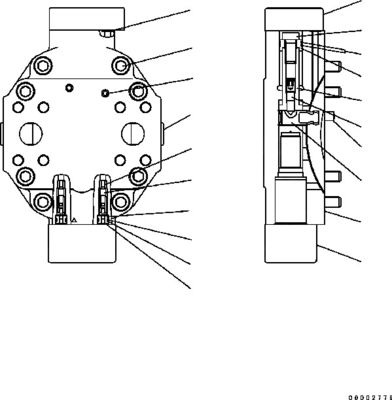 419-18-41200 419-18-41201 419-18-31201 코마쓰 휠 로더 WA320-6 WA320PZ-6 수압 모터 HST 펌프 후판
