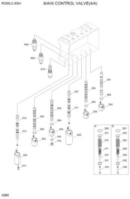 31N9-17000P 31Q9-17001P 31Q9-17002P 현대 발굴기 R330LC-9S R330LC-9SH 수압 주 제어 밸브 건설 기계 부품 후판 고품질 원본