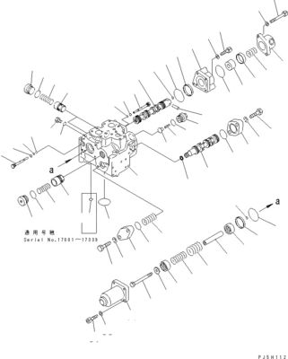오리지널 수압 주 제어 밸브 Komatsu D375A-3A D375A-3D D375A-3 BULLDOZERS 건설 기계 부품