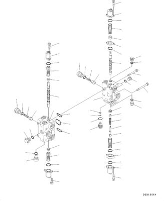 700-82-84001 700-92-35000 Komatsu WA300-3A WA320-5 WA380-5 휠 로더 유압 메인 제어 밸브 건설 기계 부품 애프터 마켓 고품질 원본